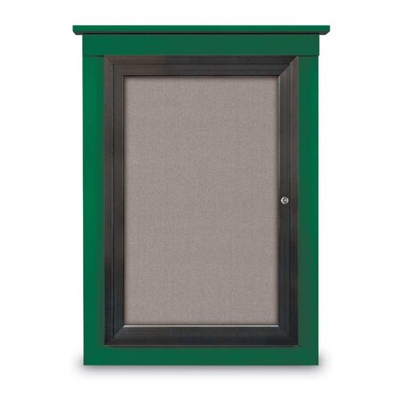 United Visual Products Sliding Glass Enclosed Letterboard, 96"x4 UV9009ACS-GOLD-GREY